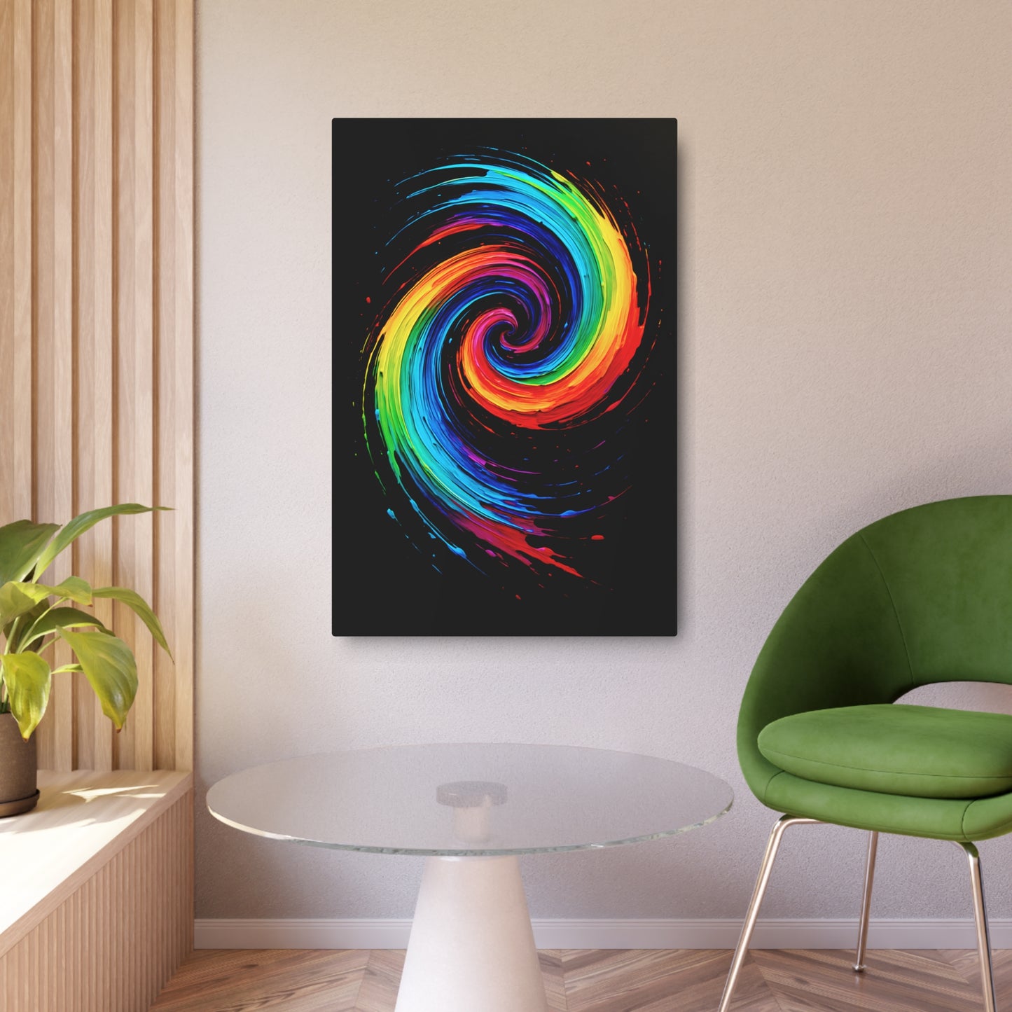 Colorful Wall Décor Metal Art - Cyclone Design