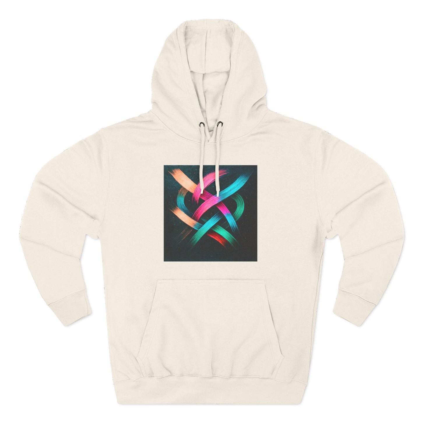 Colorful Abstract Art Hoodie - Weave Design