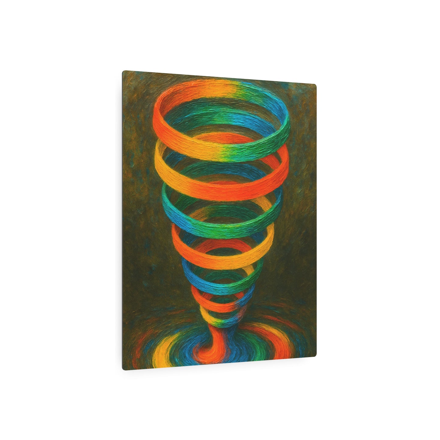 Vibrant Metal Wall Art - Cyclone Design
