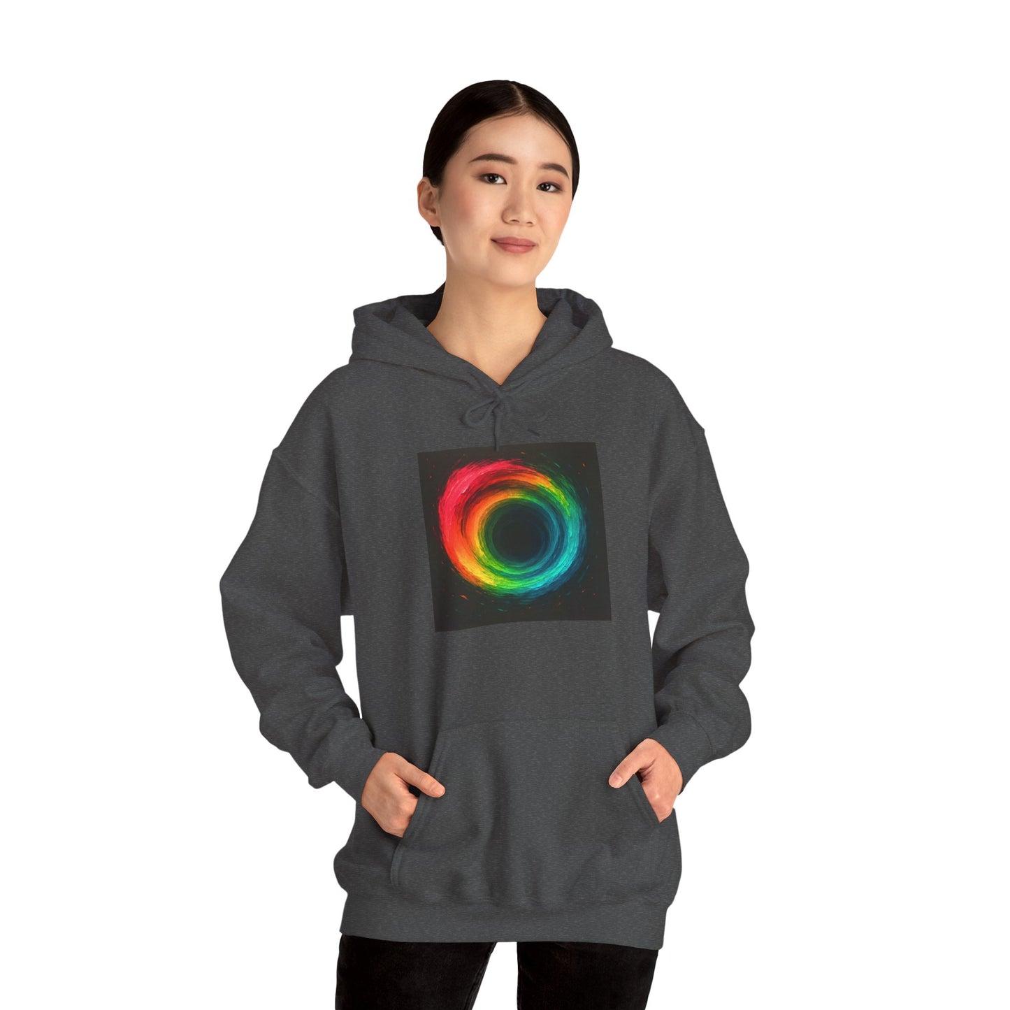 Colorful Circle Unisex Hoodie - Cyclone Design