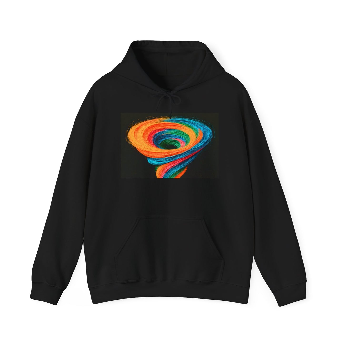 Colorful Tornado Unisex Hoodie - Cyclone Design