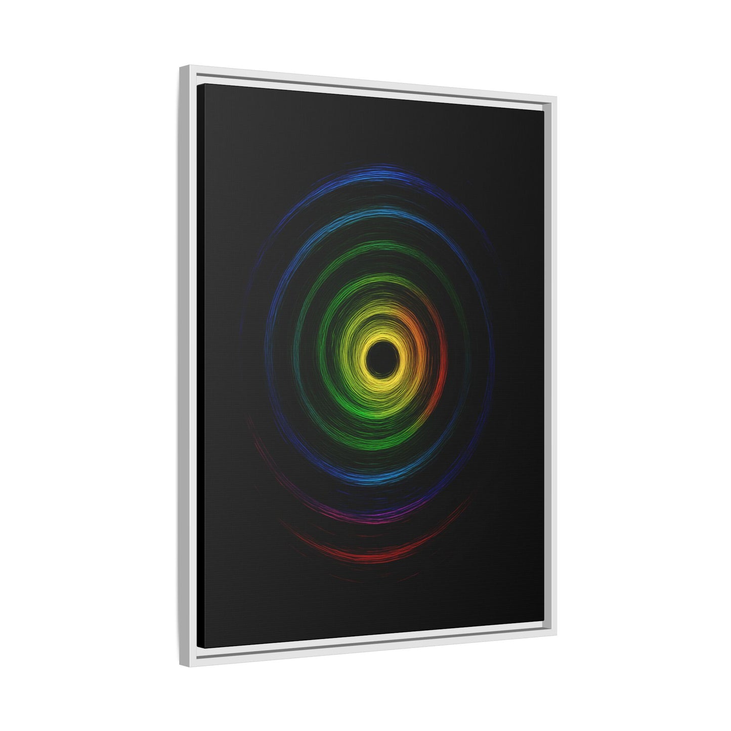 Framed Colorful Ripple Art Print - Cyclone Design