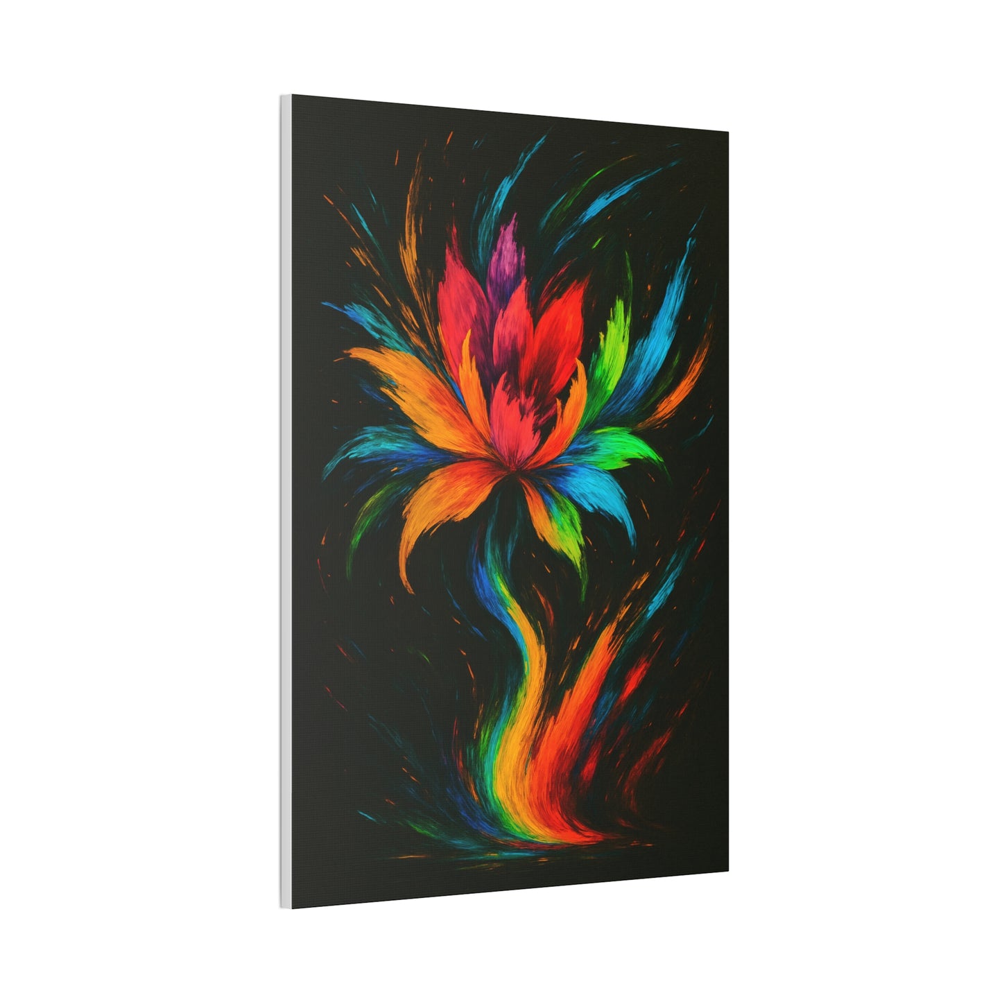 Vibrant Floral Canvas Art - Melt Design