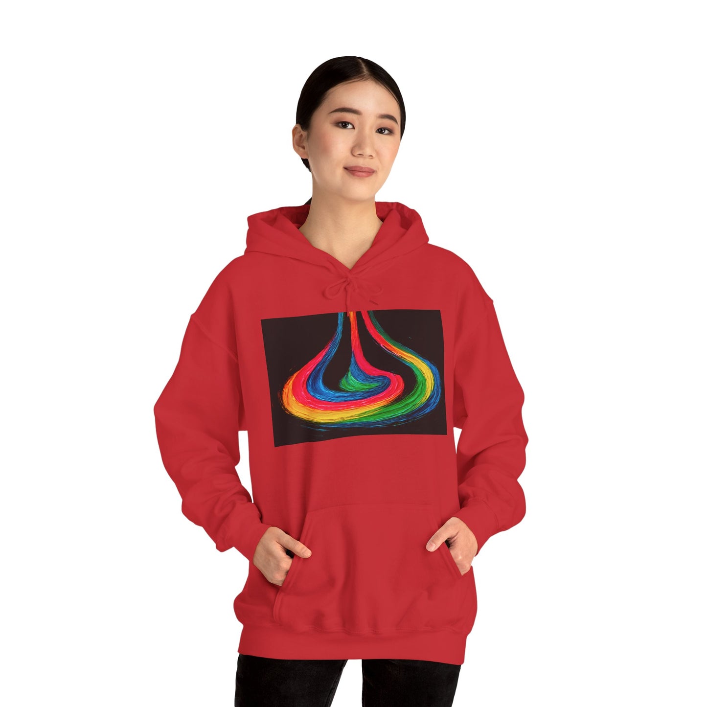Colorful Swirl Unisex Heavy Blend™ Hooded Sweatshirt - Cyclone Design