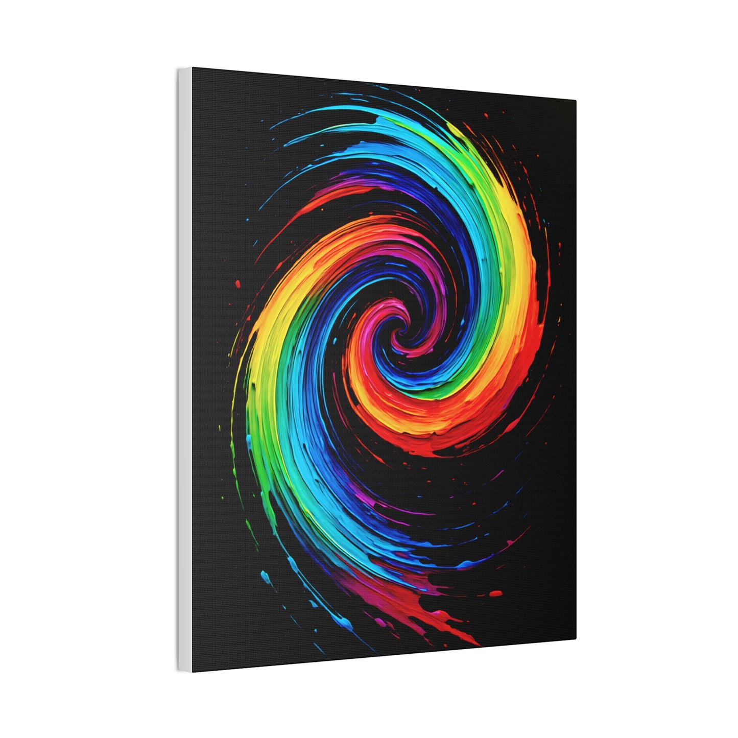 Colorful Swirl Canvas Art - Cyclone Design