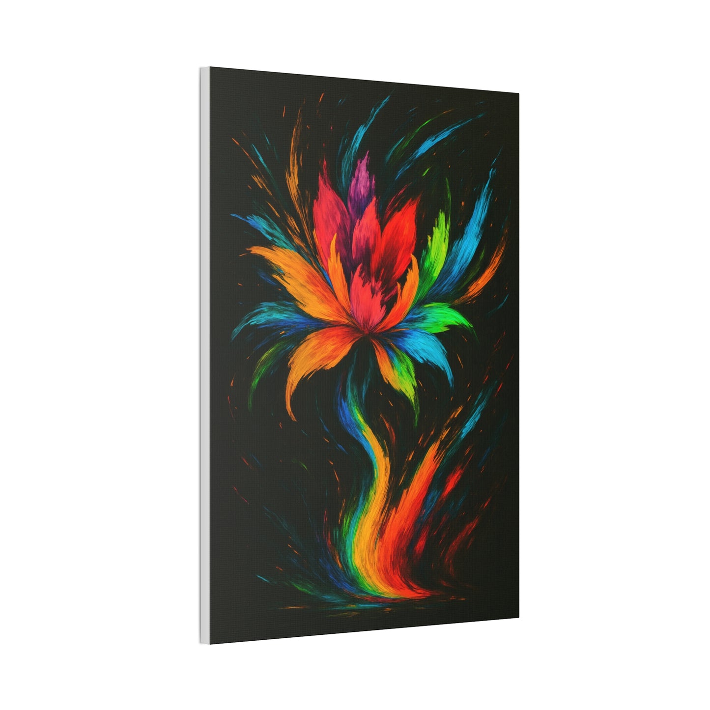Vibrant Floral Canvas Art - Melt Design