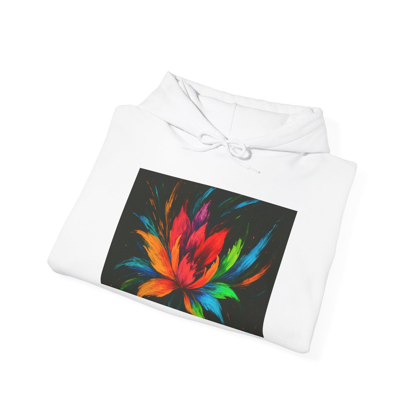 Colorful Lotus Hooded Sweatshirt - Melt Design