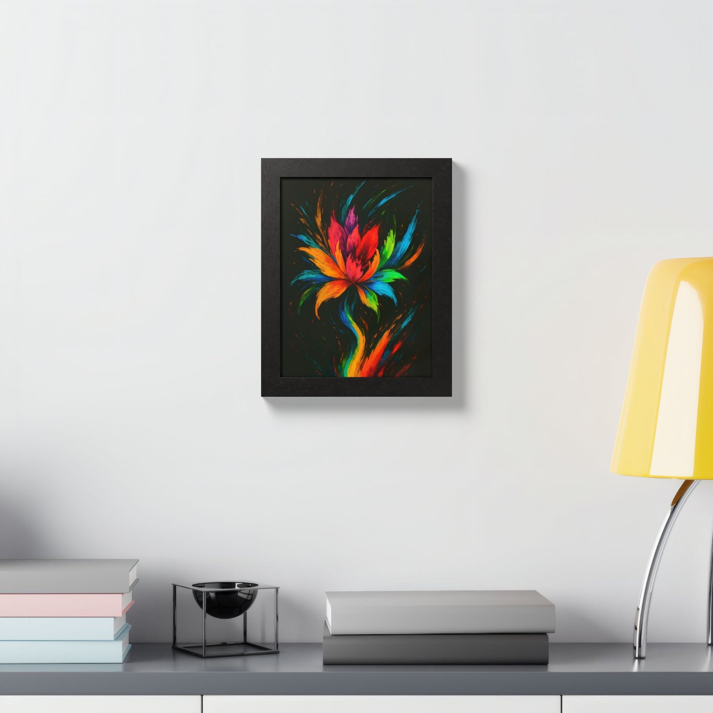 Vibrant Floral Framed Wall Art - Melt Design