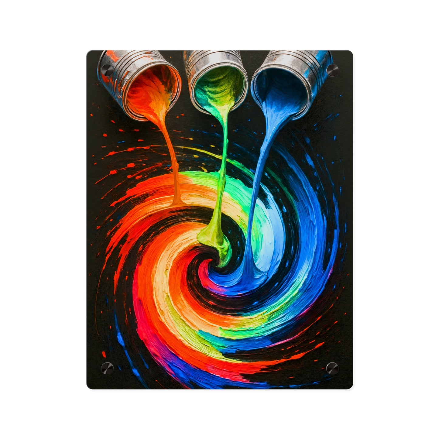 Vibrant Acrylic Wall Art - Melt Design