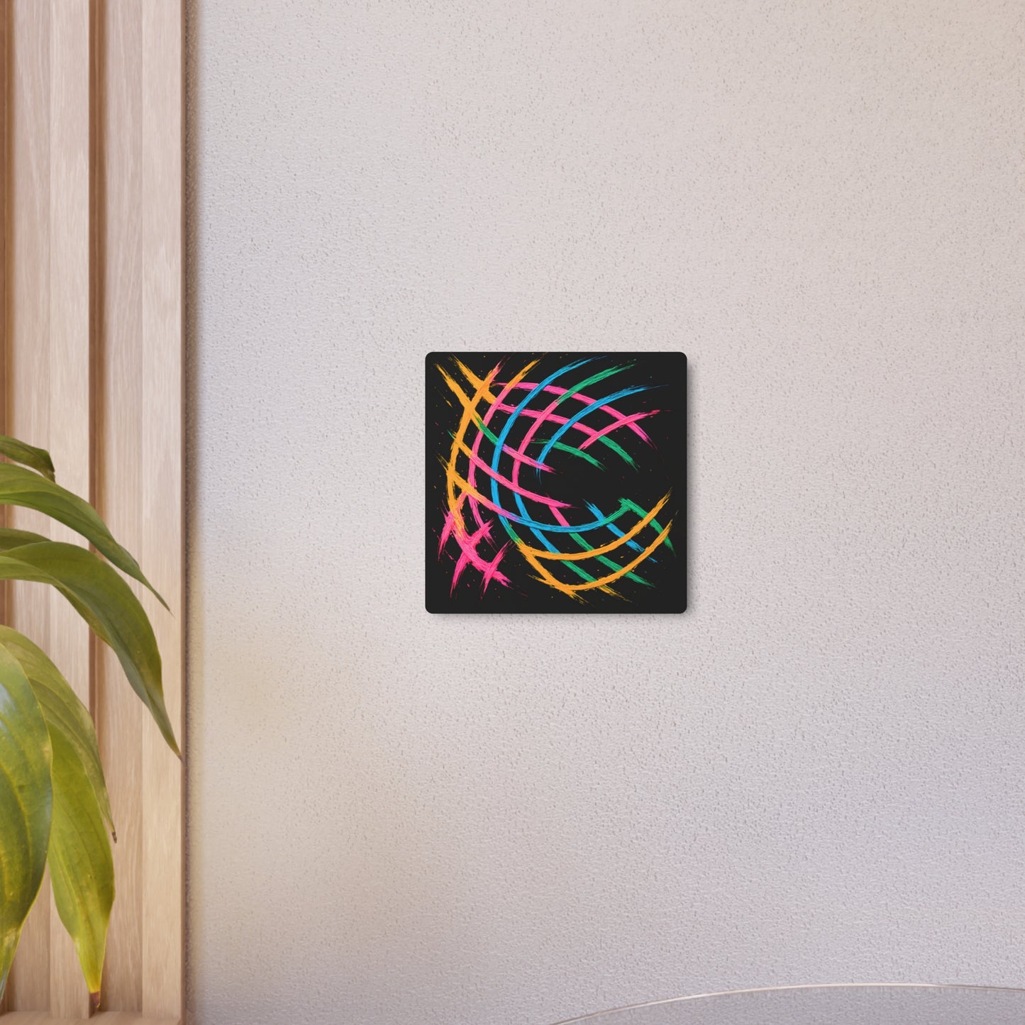 Colorful Wall Décor Metal Art - Weave Design