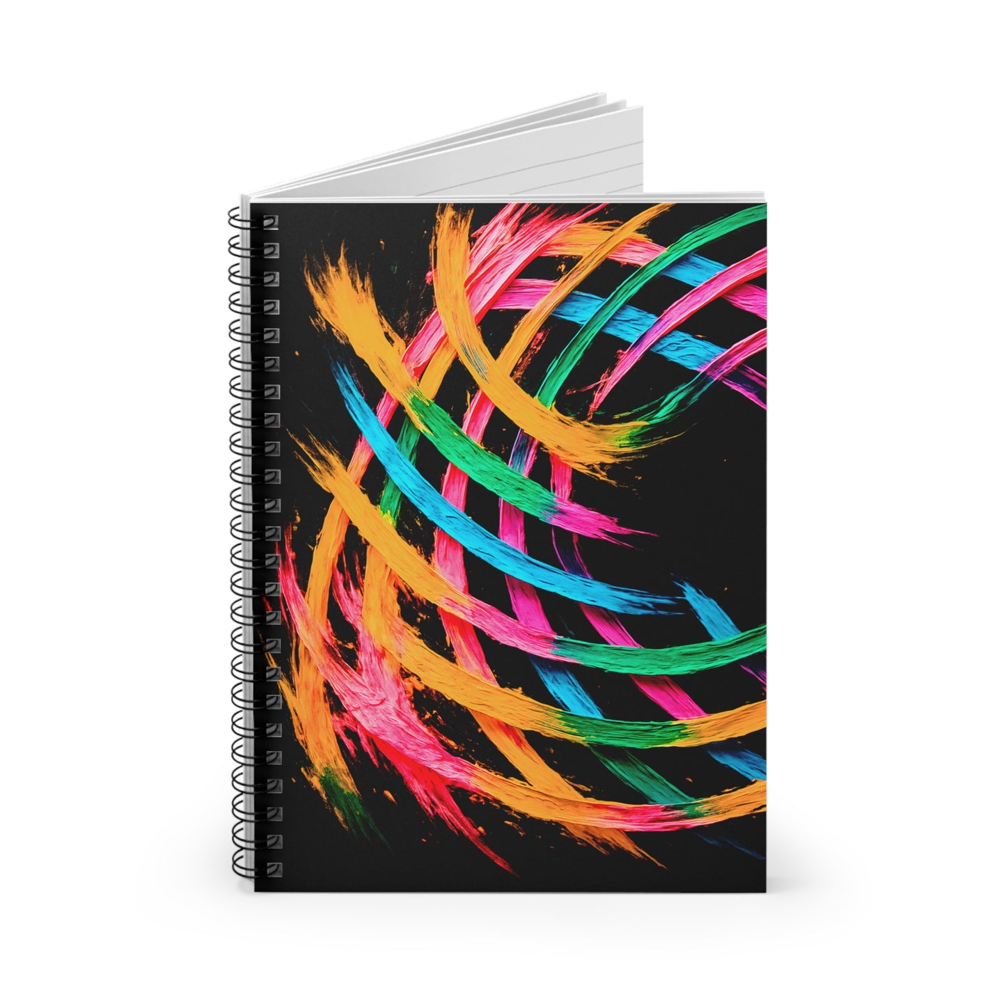 Vibrant Spiral Notebook - Weave Design