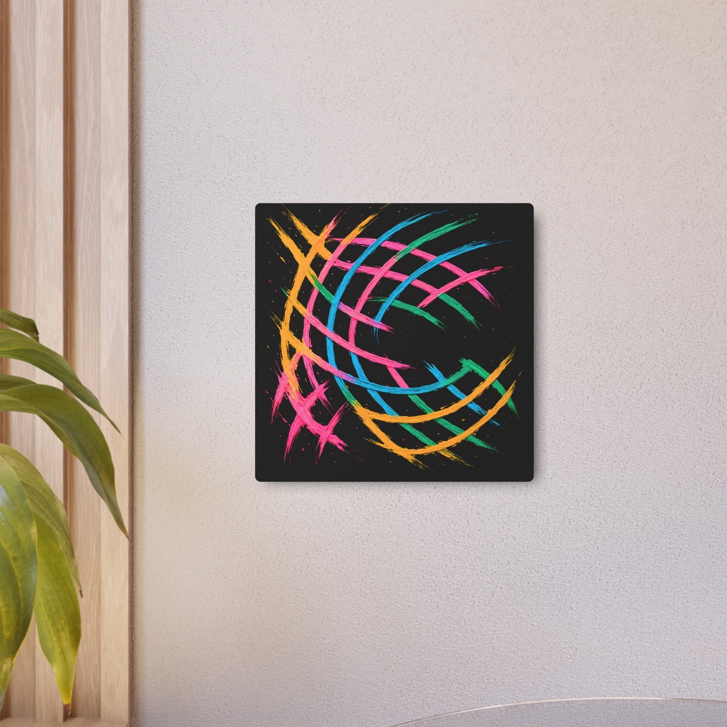 Colorful Wall Décor Metal Art - Weave Design