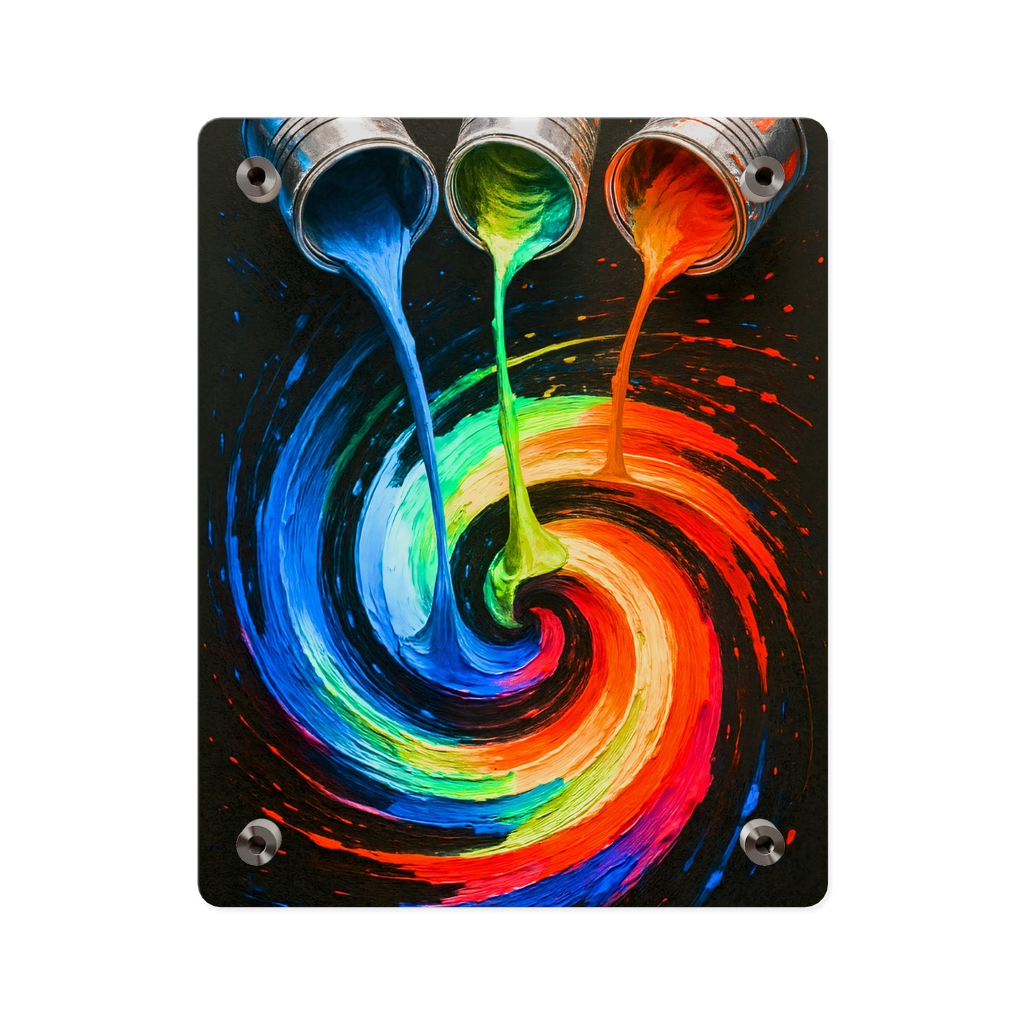 Vibrant Acrylic Wall Art - Melt Design