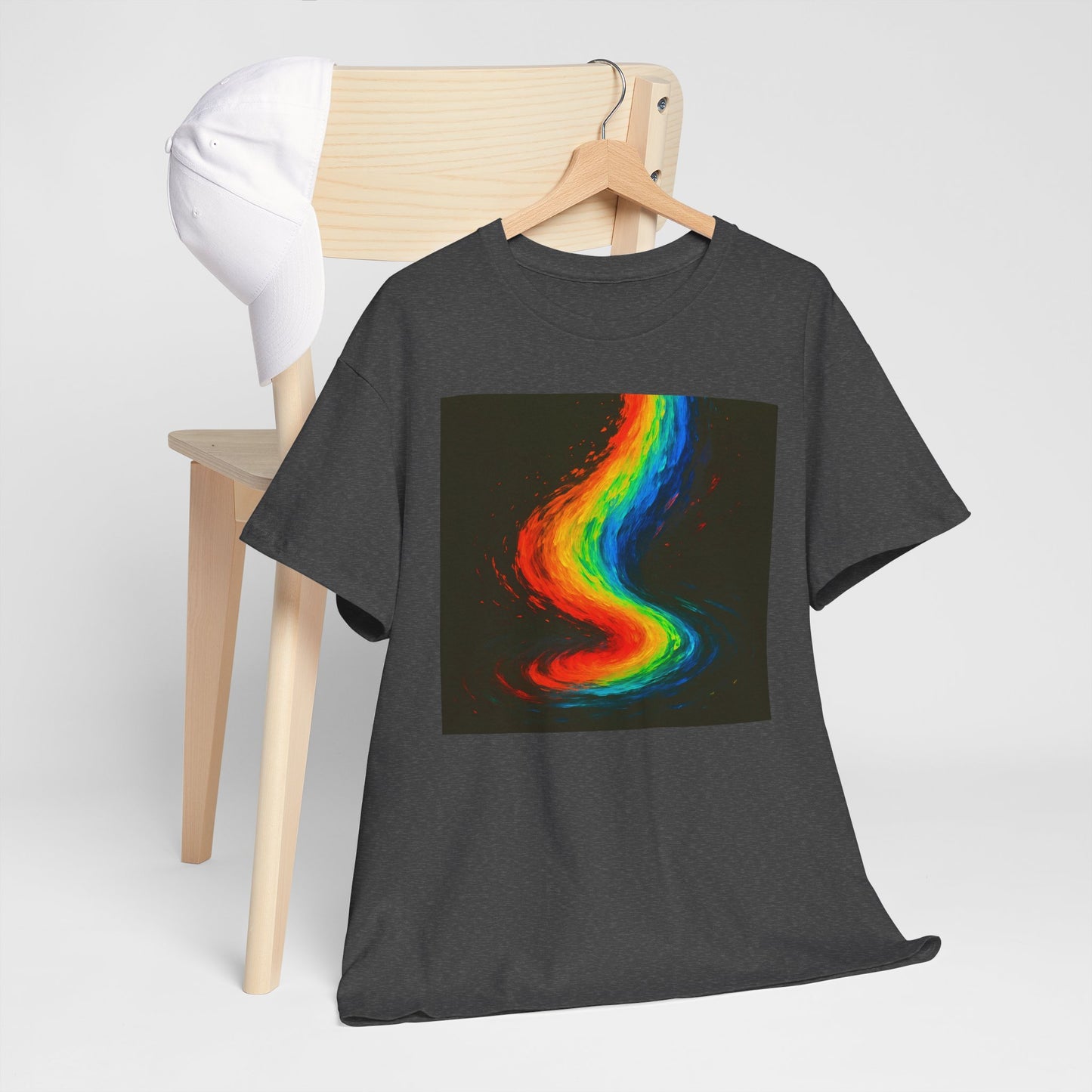 Rainbow Swirl Unisex Heavy Cotton Tee - Melt Design