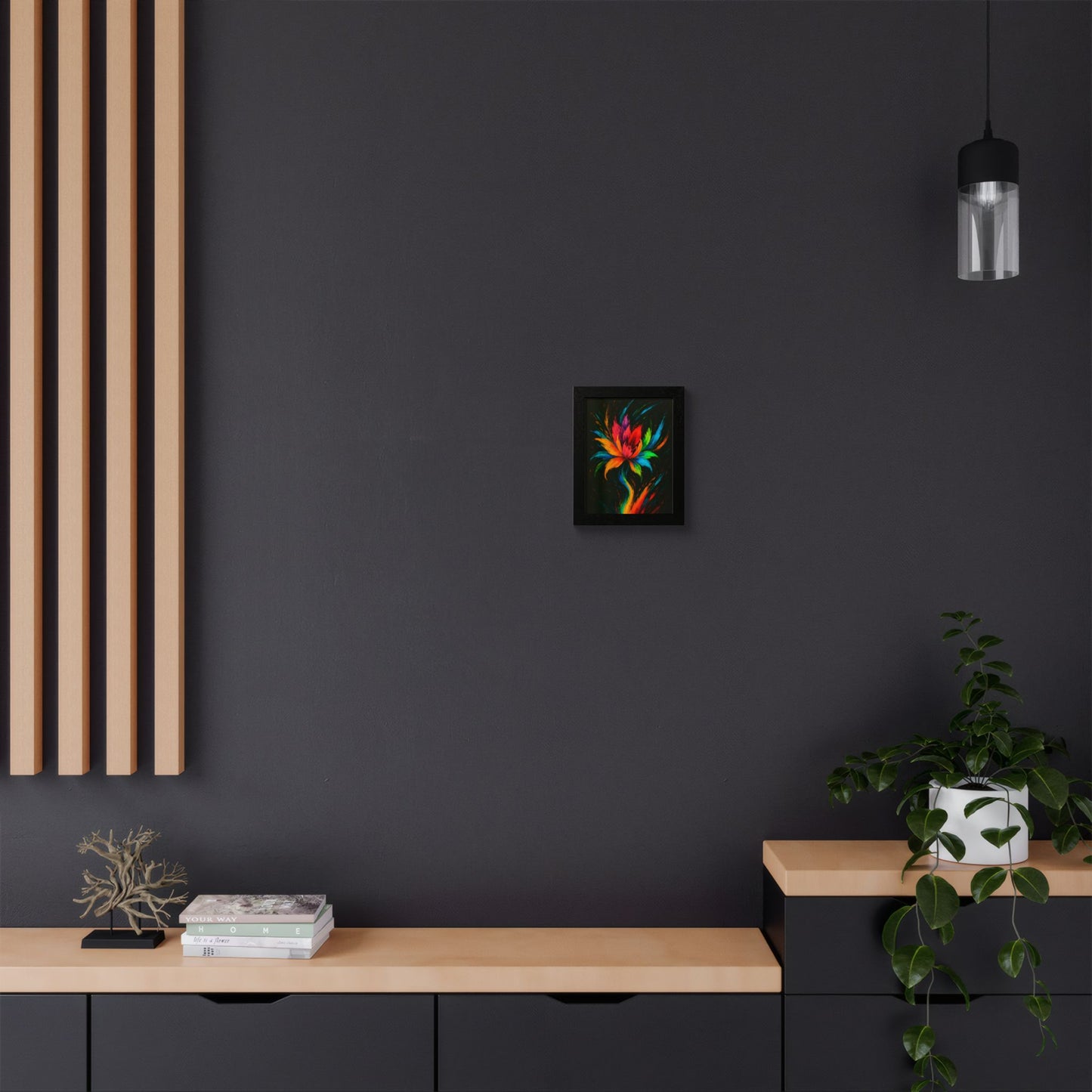 Vibrant Floral Framed Wall Art - Melt Design