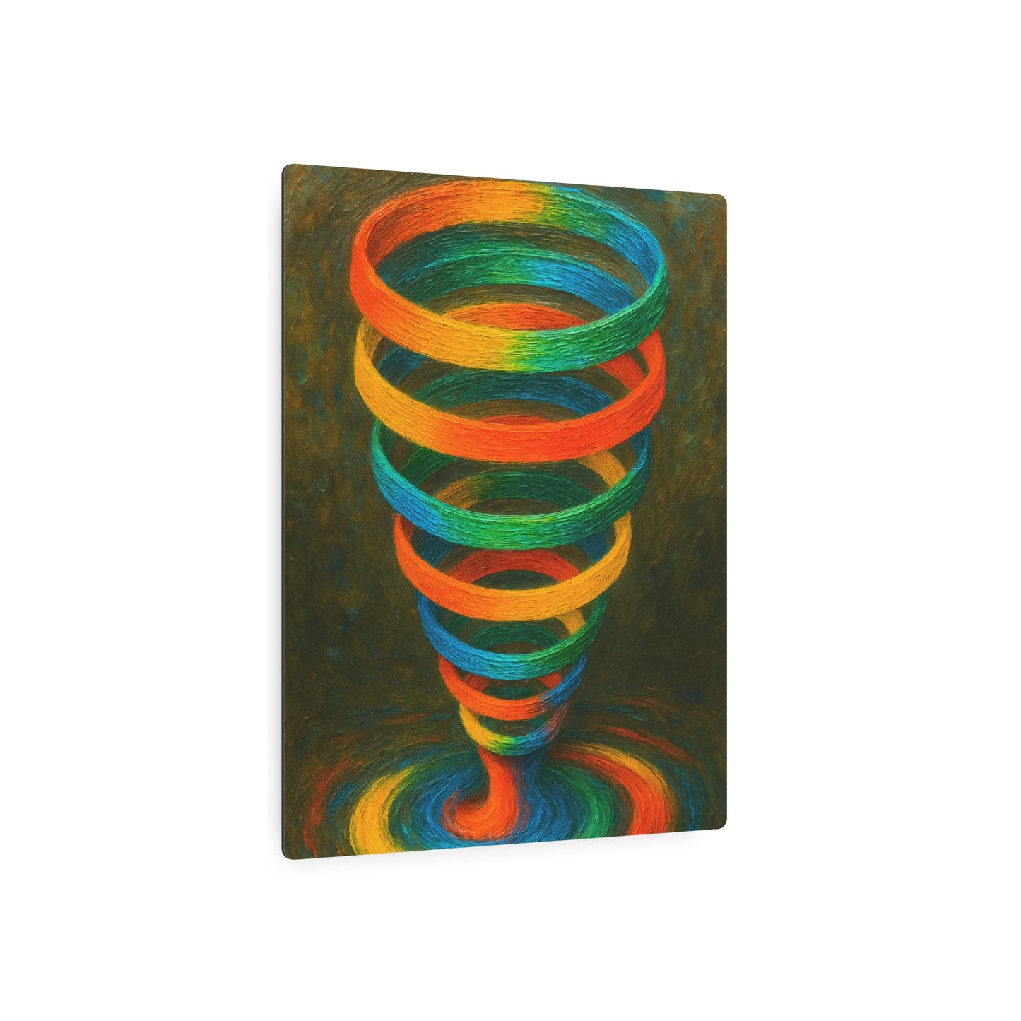 Vibrant Metal Wall Art - Cyclone Design