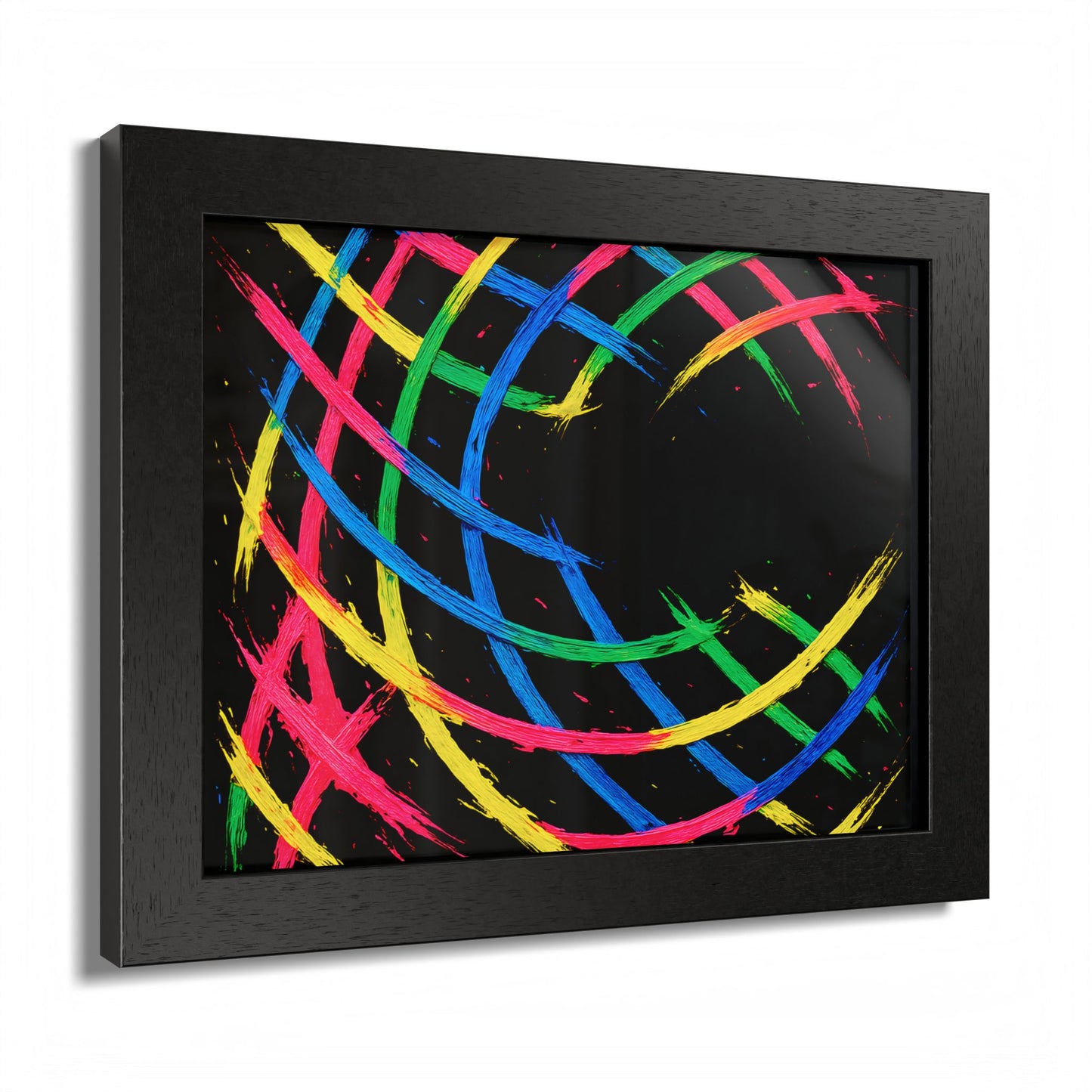 Colorful Wooden Frame Wall Art - Weave Design
