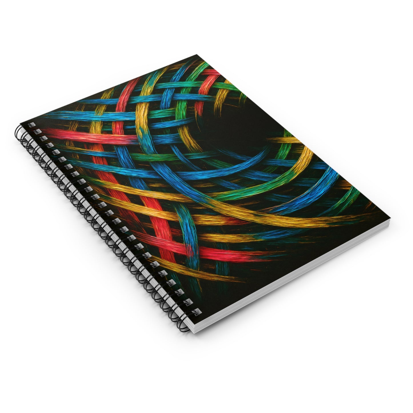 Colorful Spiral Notebook - Weave Design