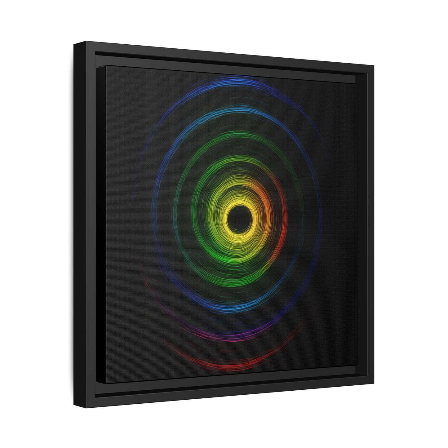 Framed Colorful Ripple Art Print - Cyclone Design
