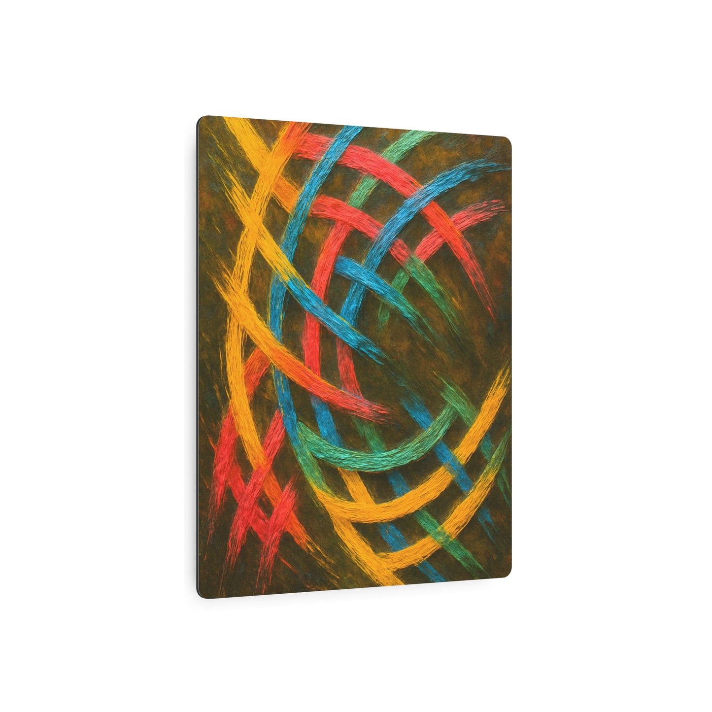 Vibrant Metal Weave Art Print