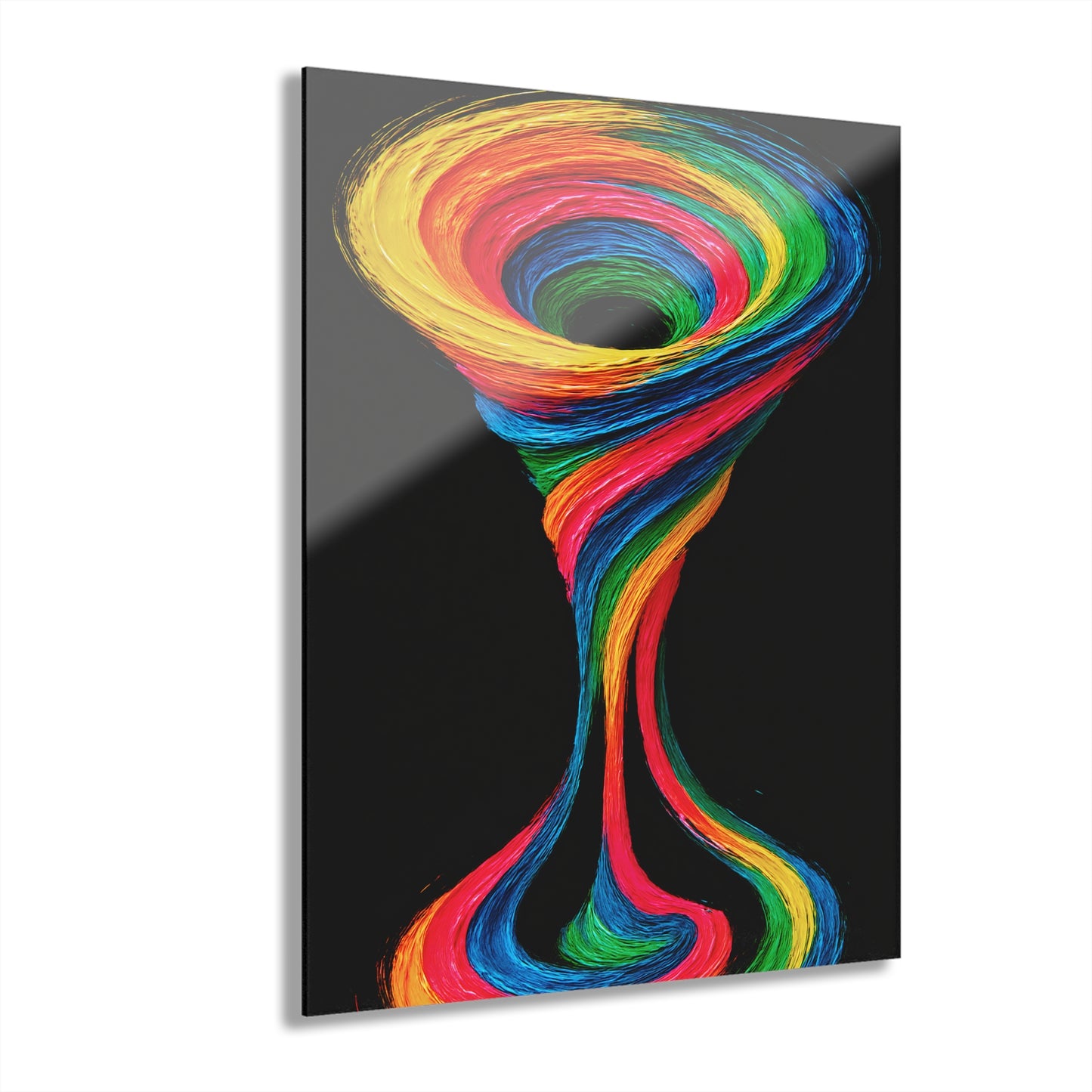 Vibrant Acrylic Wall Art - Cyclone Design