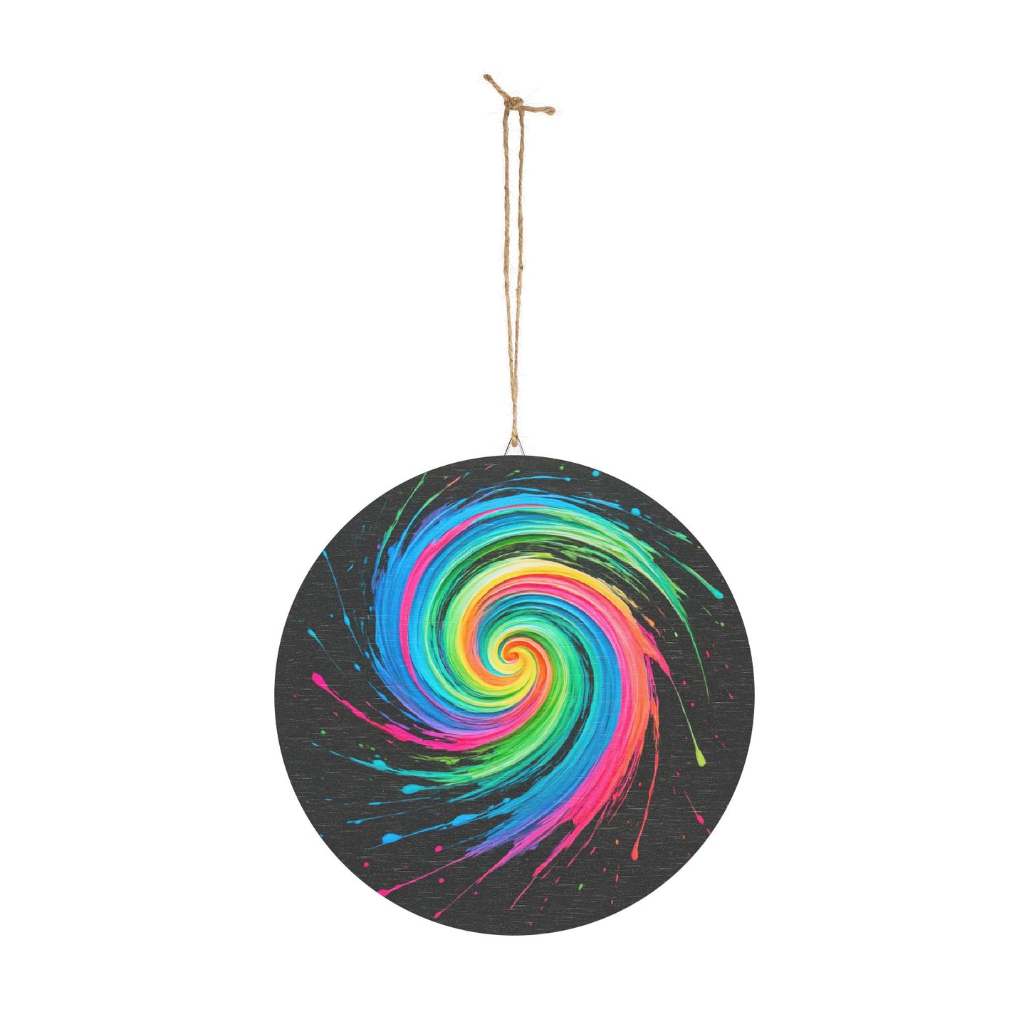 Vibrant Swirl Wood Print - Melt Design