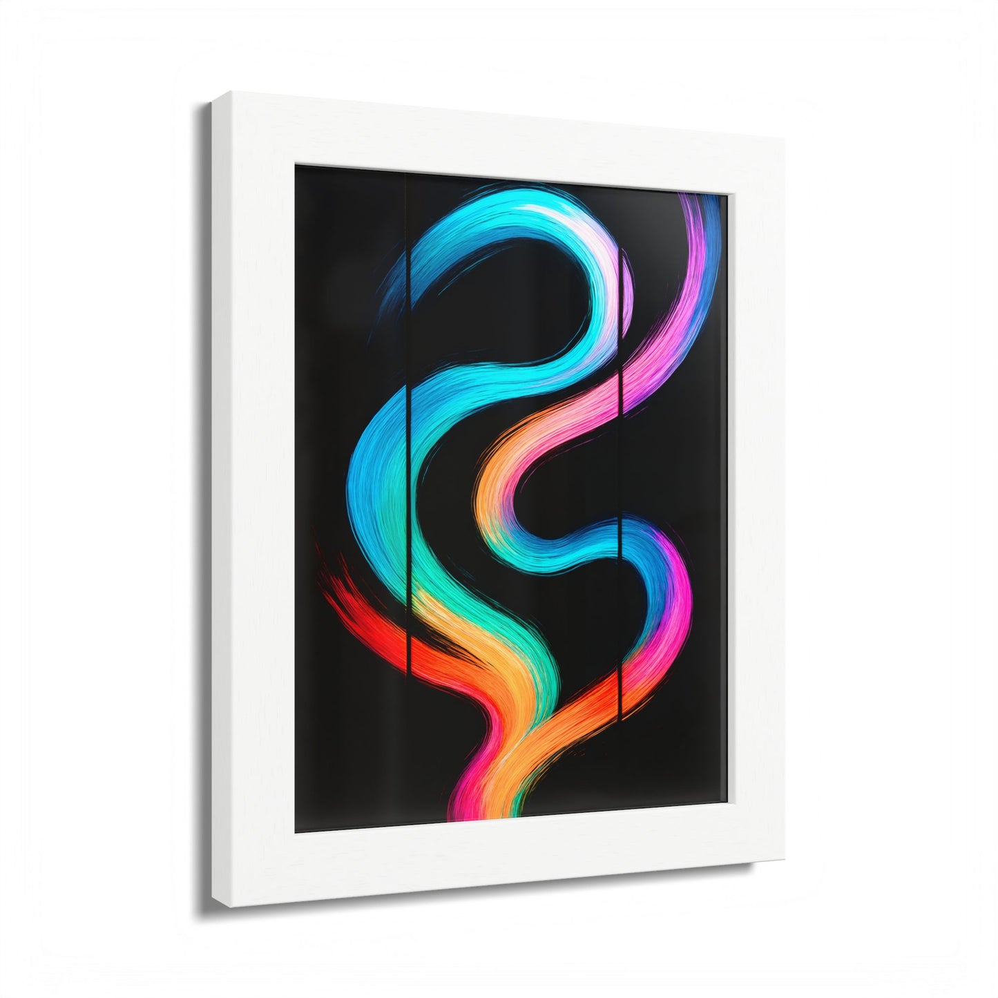 Colorful Framed Wall Art - Weave Design