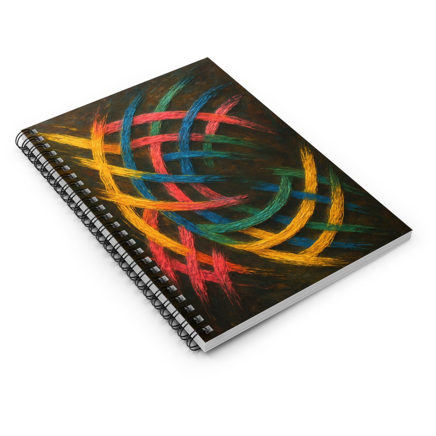 Colorful Spiral Notebook - Weave Design