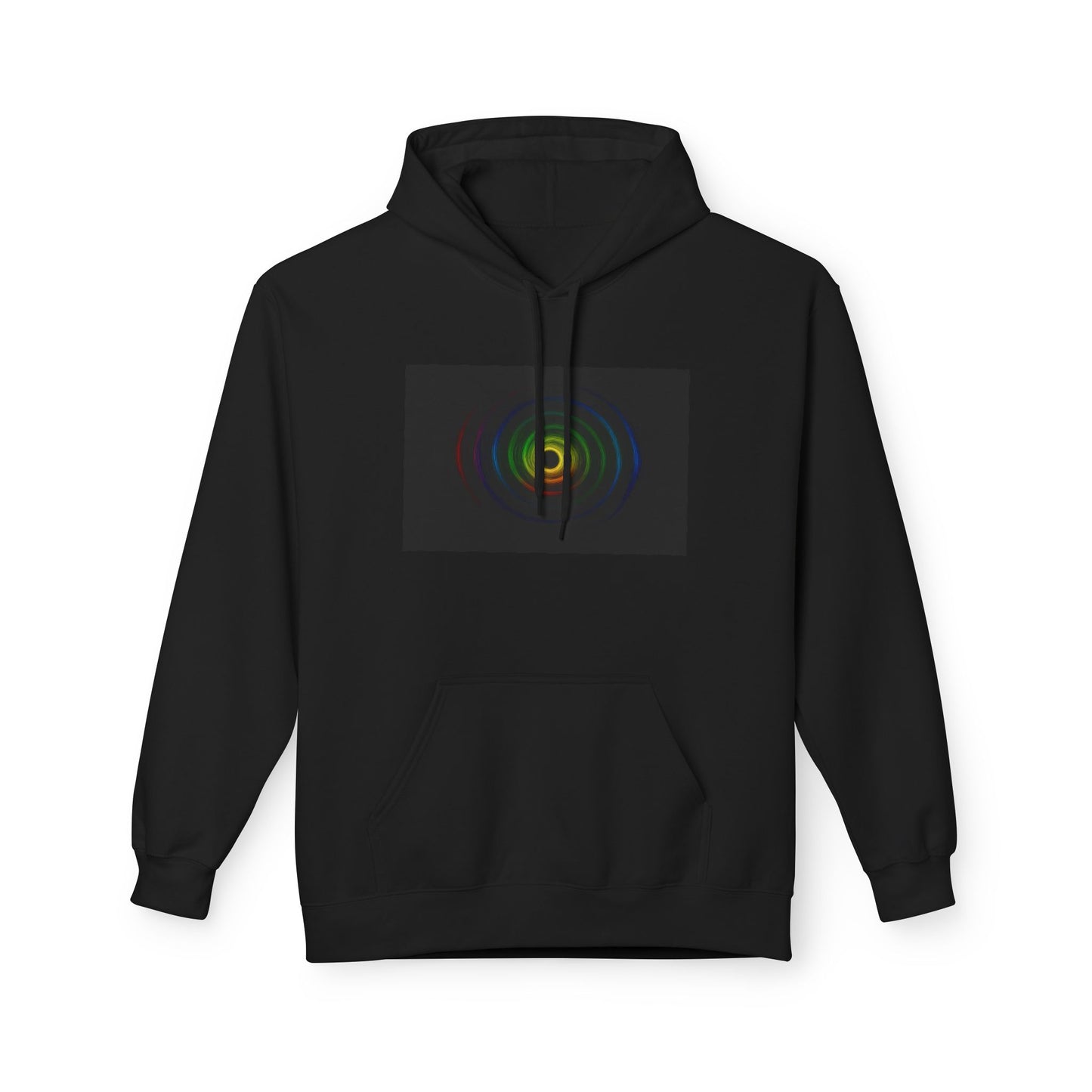 Colorful Wave Graphic Fleece Unisex Hoodie - Cycone Design