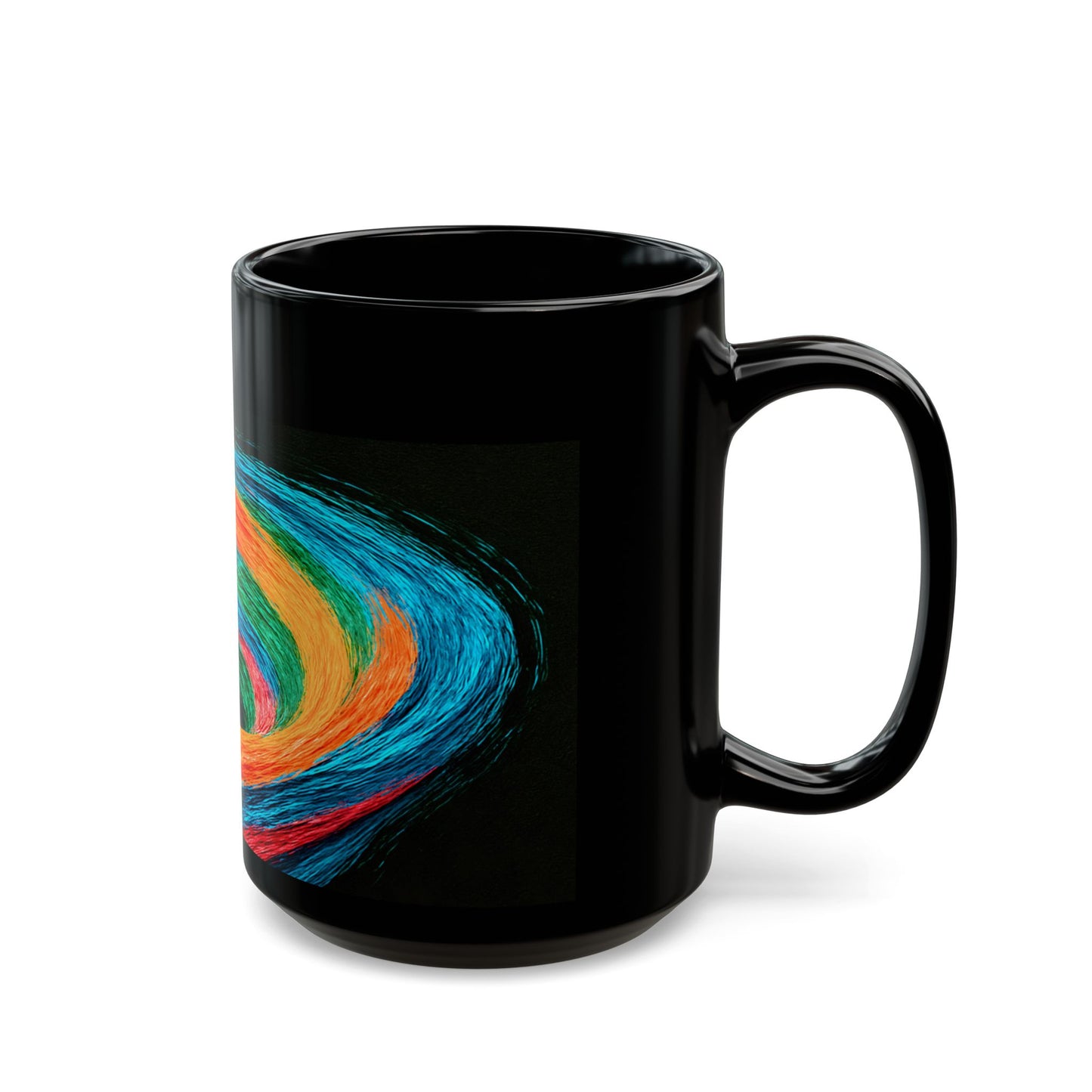 Vibrant Swirl Ceramic Mug - Cyclone Design