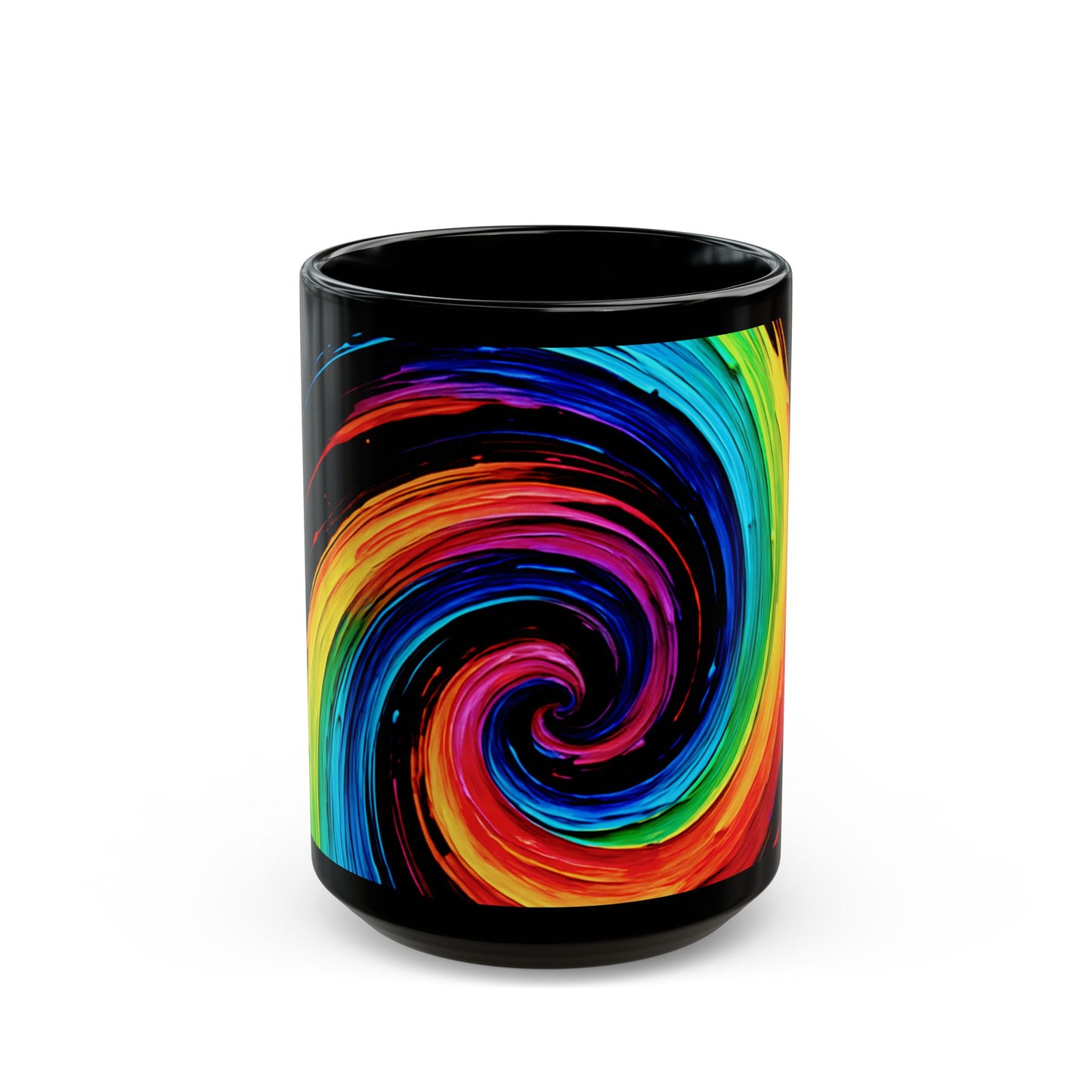 Vibrant Coffee Mug for Artists - Cyclone Design