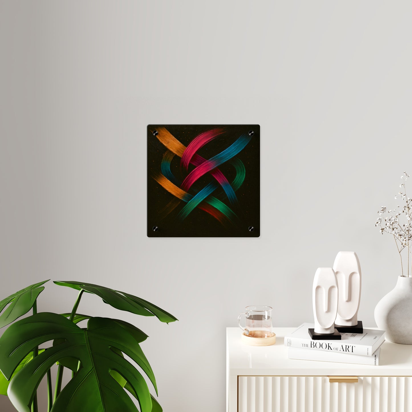Modern Home Décor Acrylic Wall Art - Weave Design