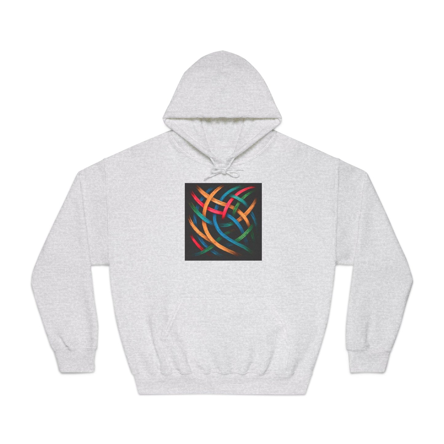 Unisex Comfort Abstract Hoodie - Weave Design