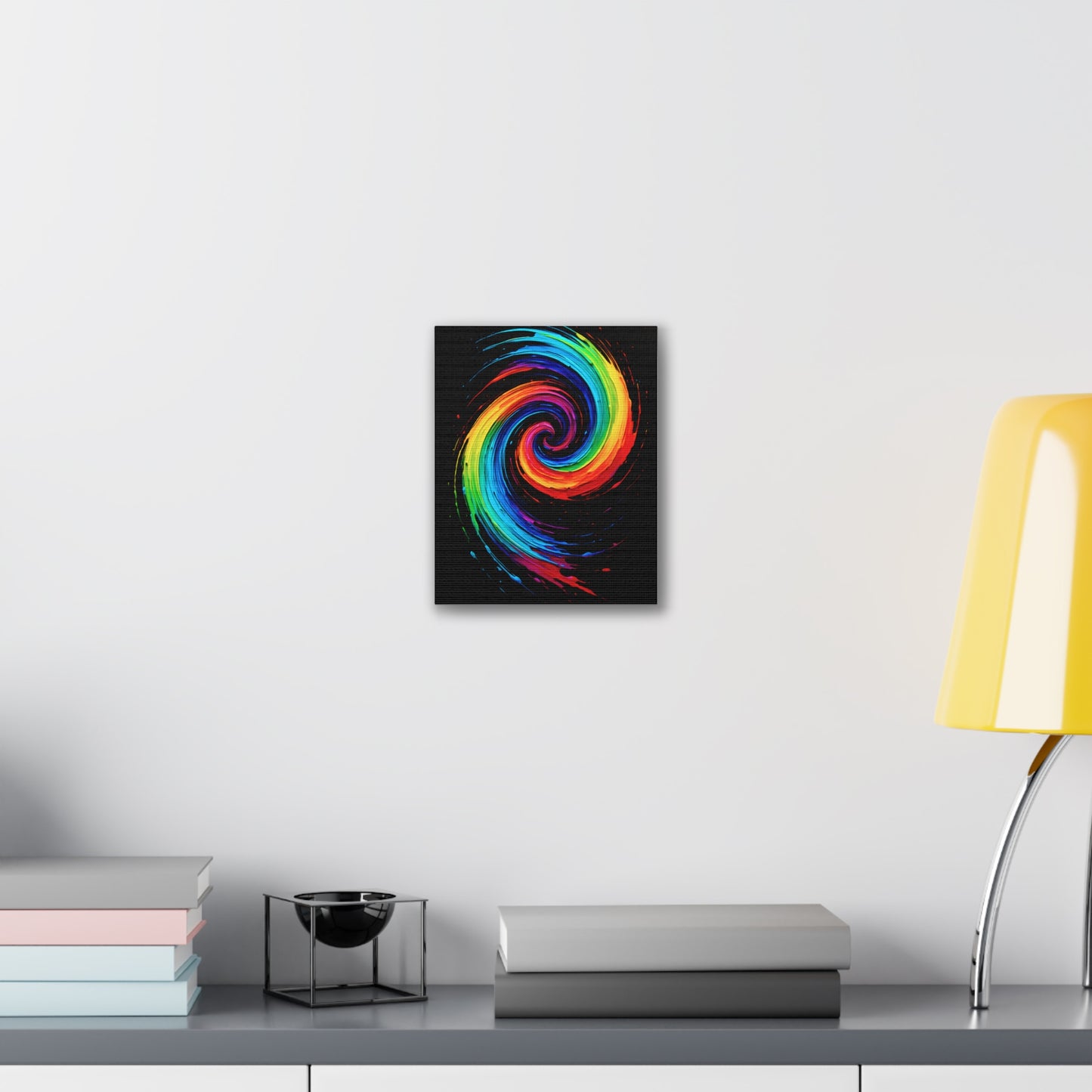 Colorful Swirl Canvas Art - Cyclone Design