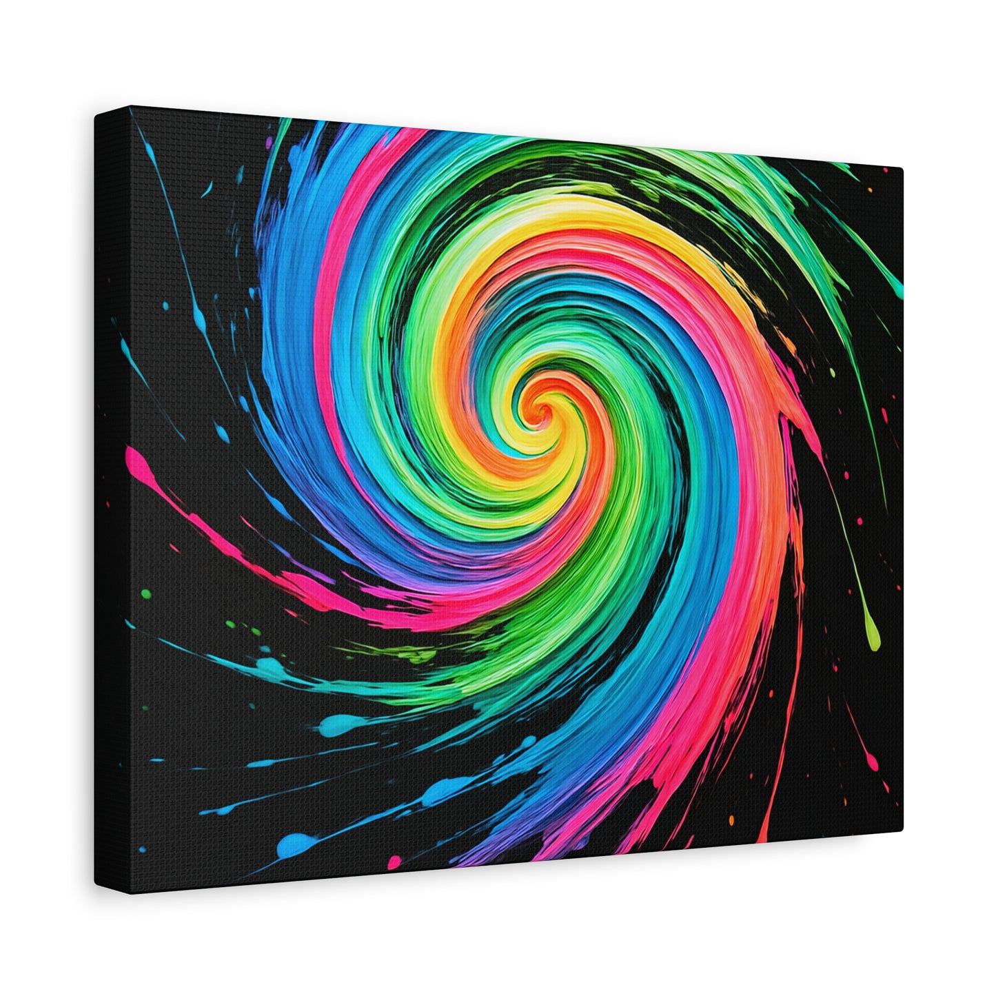 Vibrant Swirl Canvas Art - Melt Design