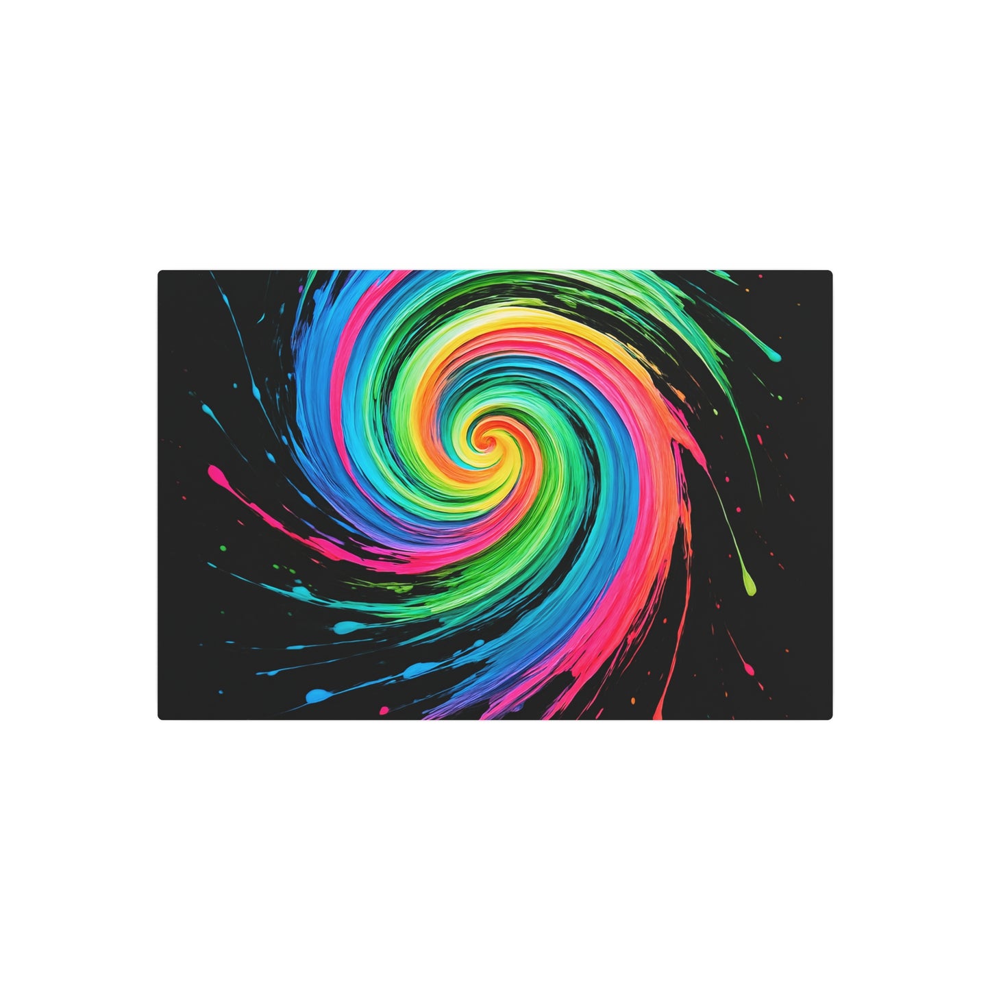 Colorful Swirl Home Decor Metal Art - Melt Design