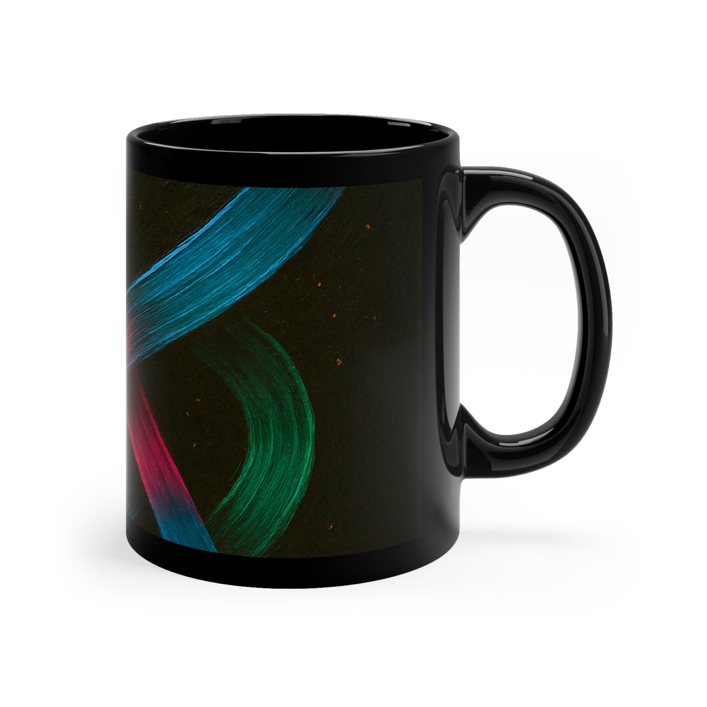 Vibrant Artistic Coffee Mug - Weave Design