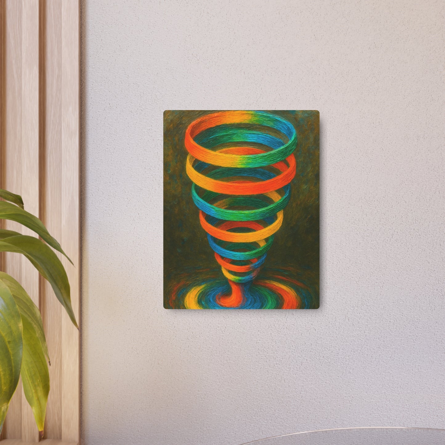 Vibrant Metal Wall Art - Cyclone Design