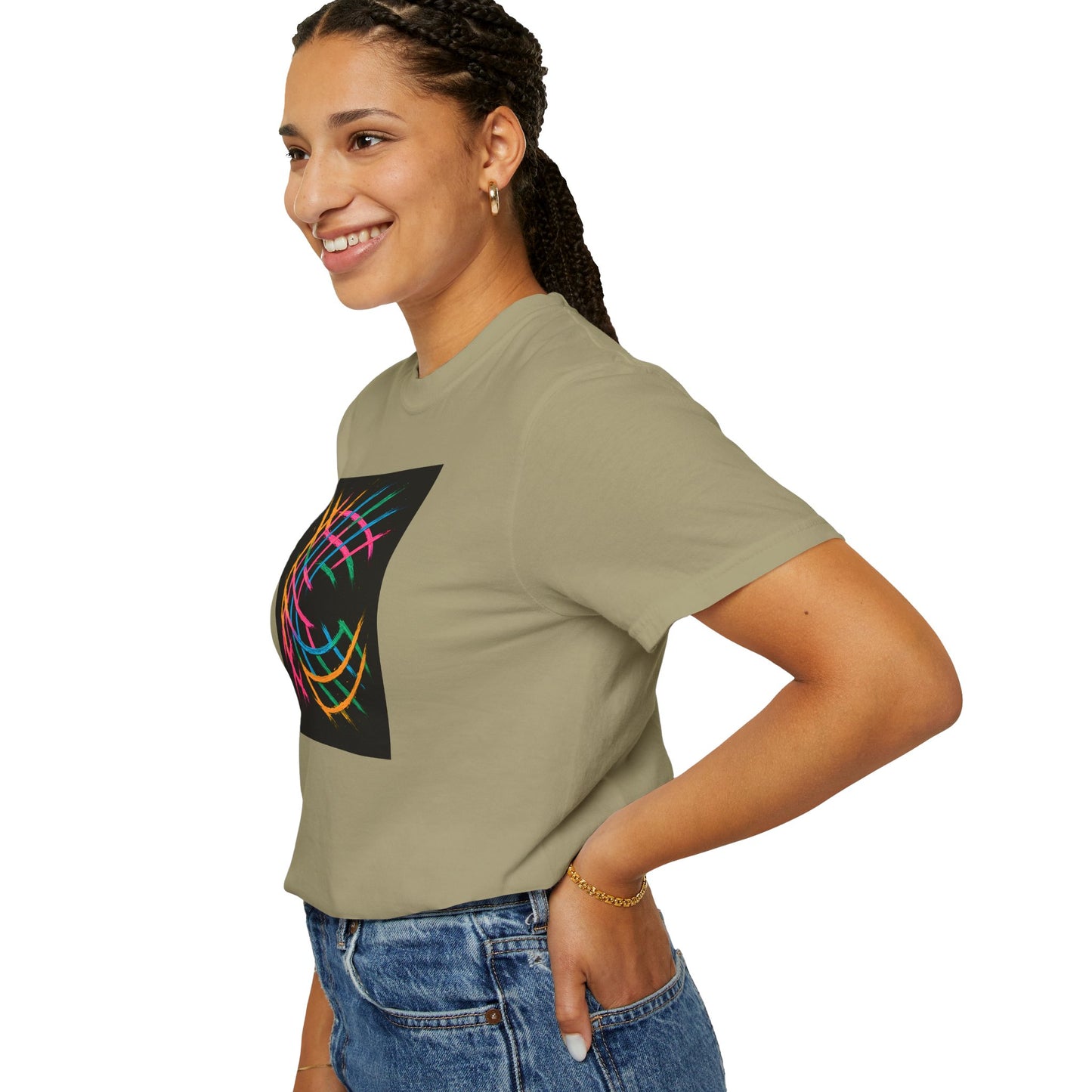 Colorful Abstract Unisex T-Shirt - Weave Design