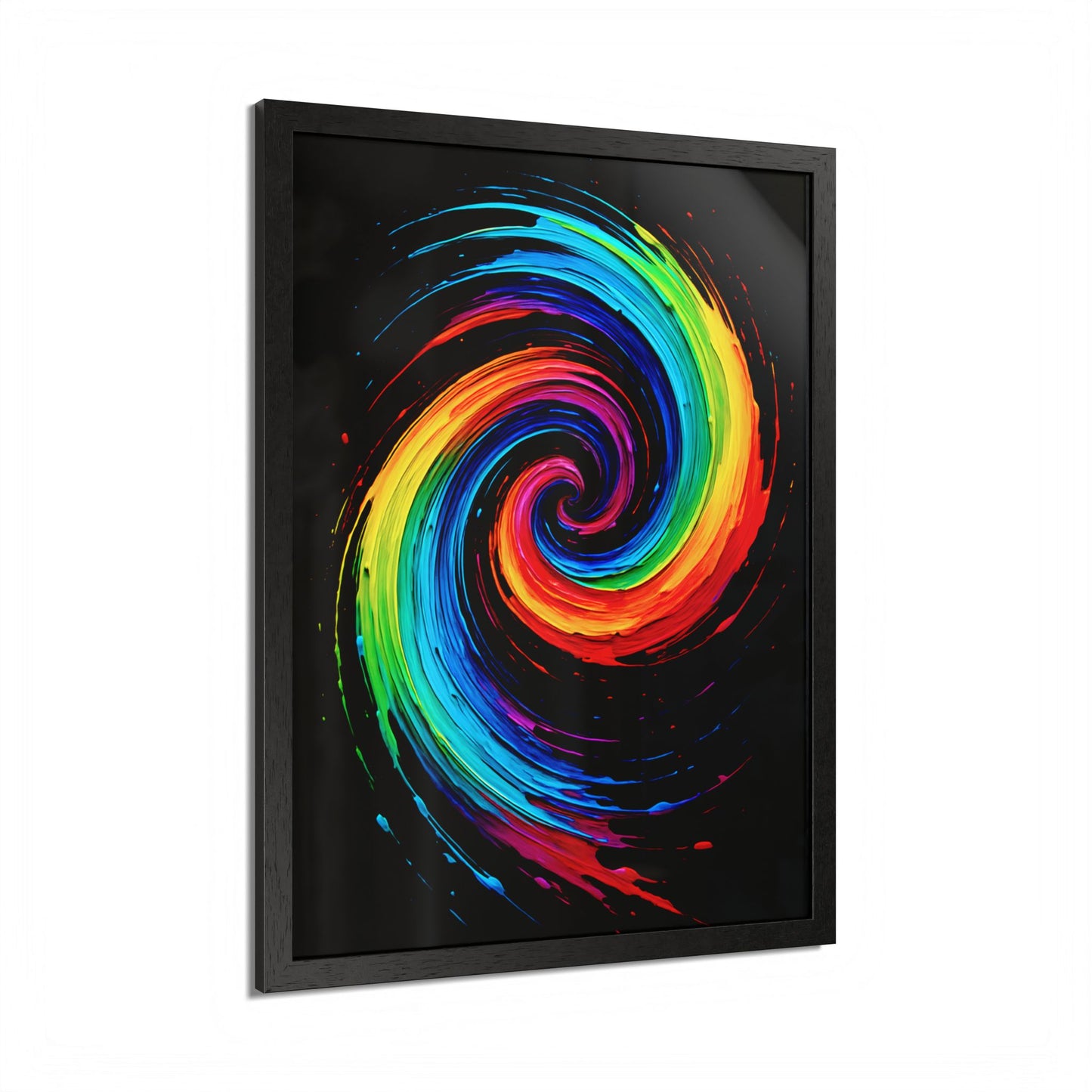 Vibrant Swirl Colorful Wall Art - Cyclone Design