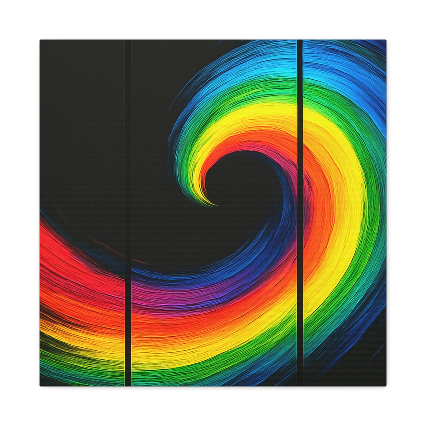 Vibrant WallArt Canvas- Cyclone Design
