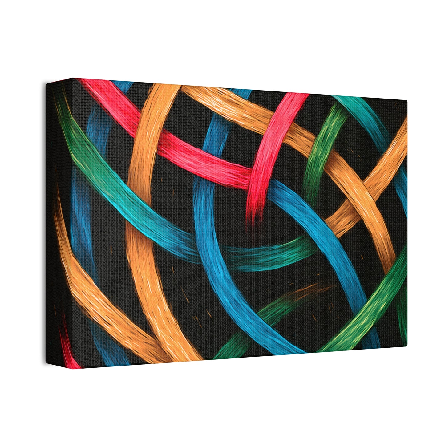 Modern Wall Hanging Canvas Art - Weave Design