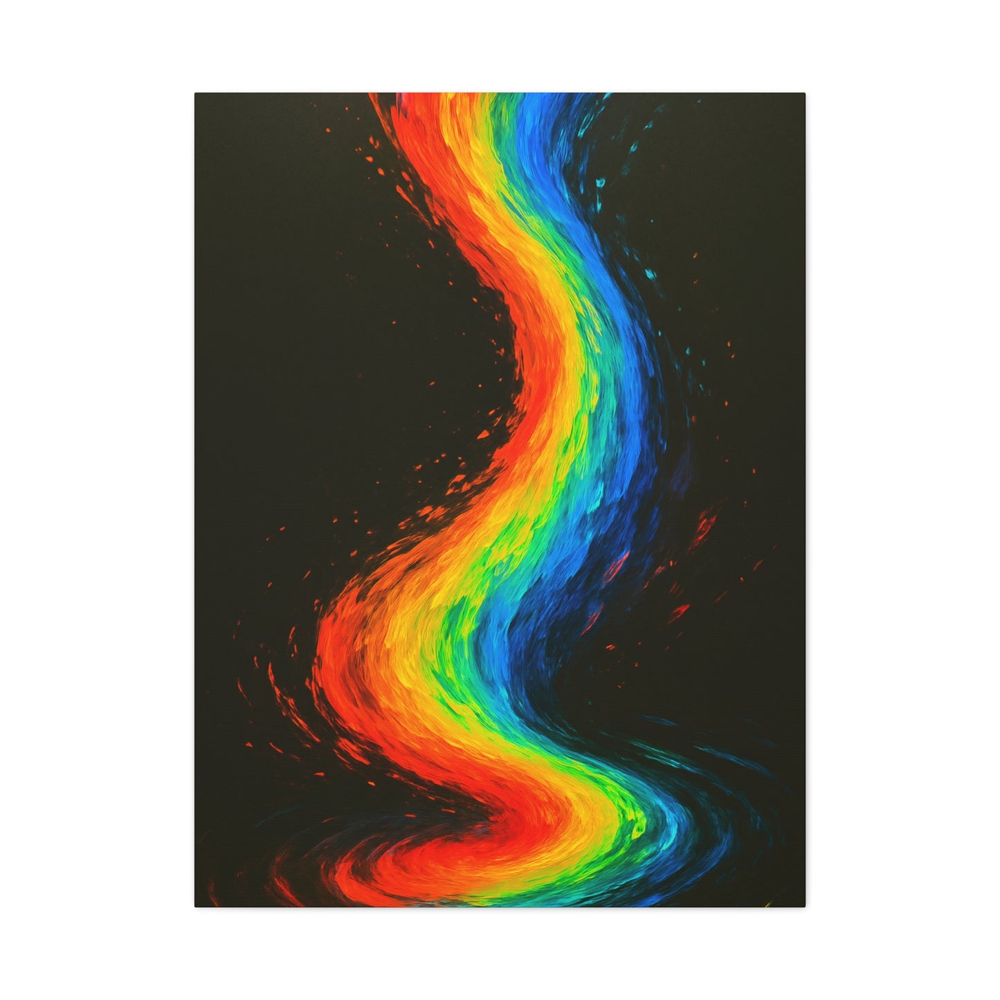 Rainbow Canvas Art Print - Melt Design