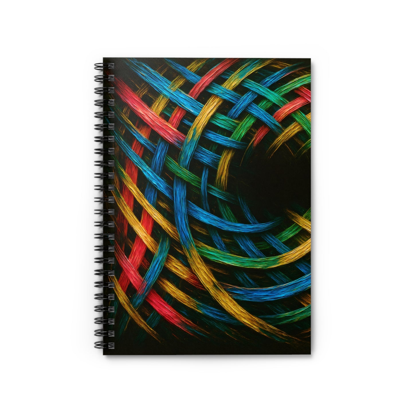 Colorful Spiral Notebook - Weave Design
