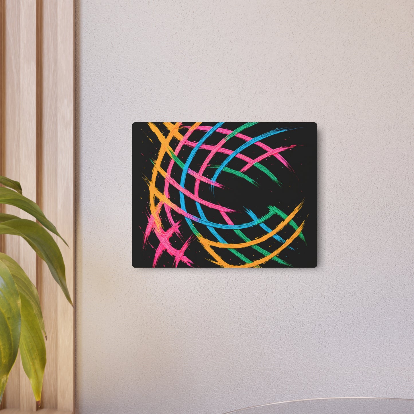 Colorful Wall Décor Metal Art -  Weave Design