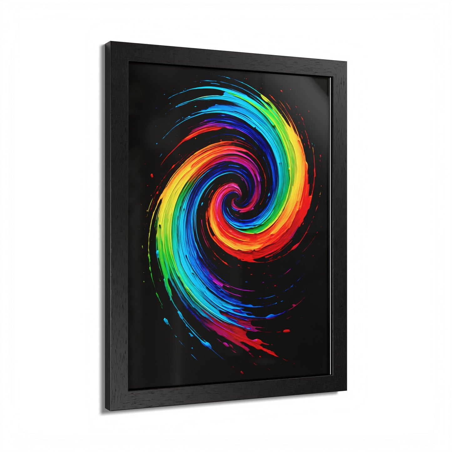 Vibrant Swirl Colorful Wall Art - Cyclone Design