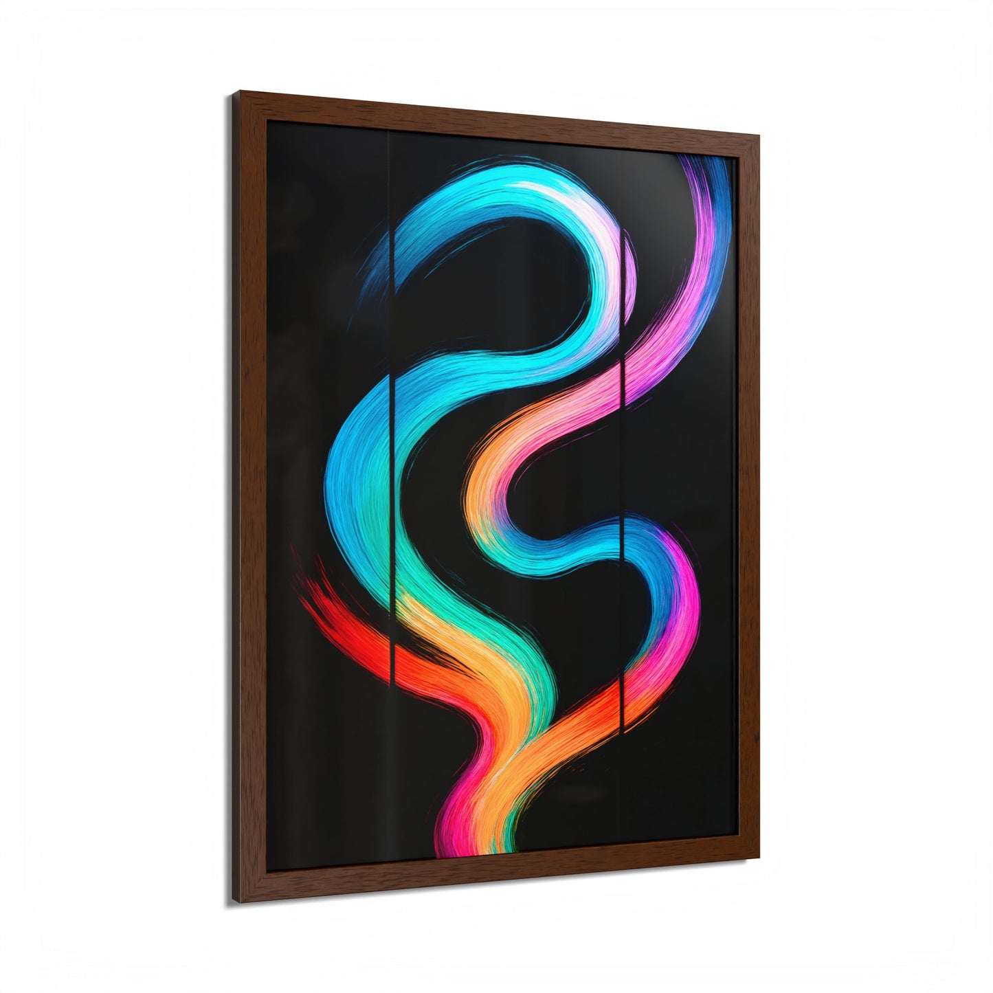 Colorful Framed Wall Art - Weave Design