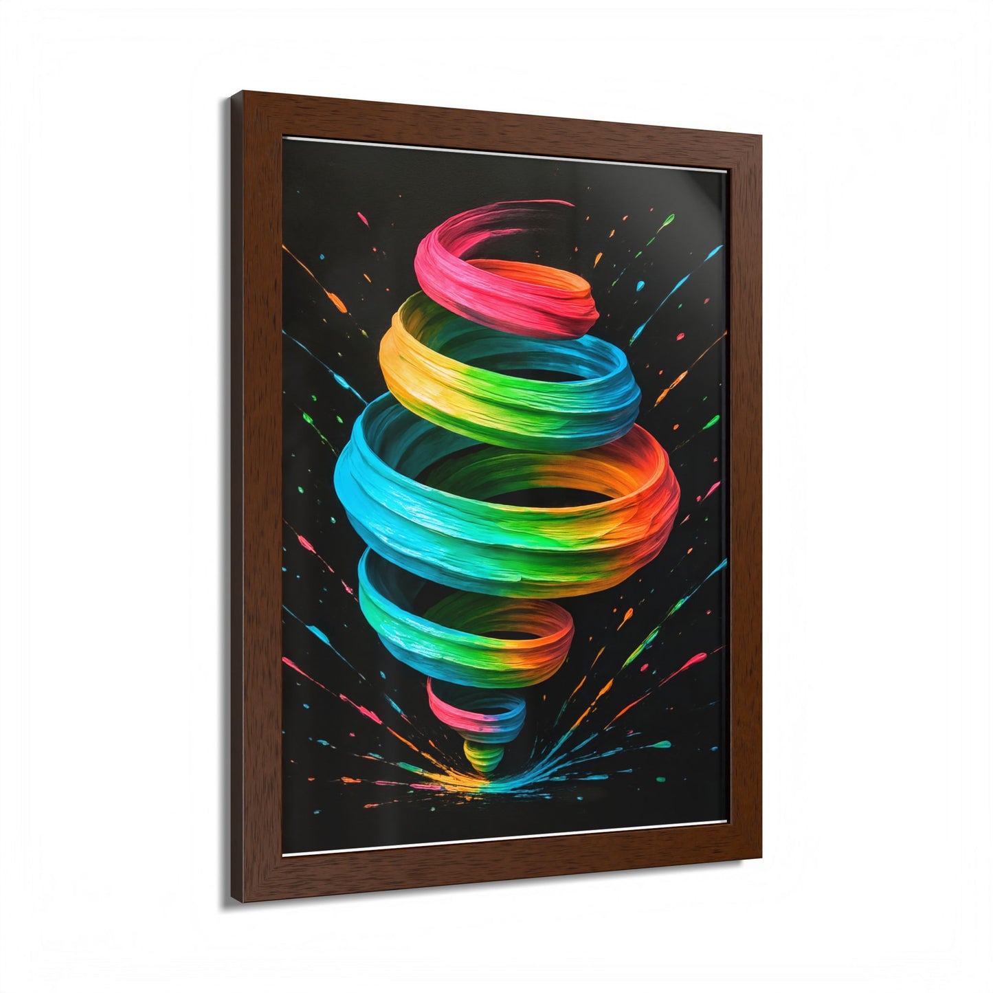 Modern Decor Swirl Colorful Wall Art - Cyclone Design