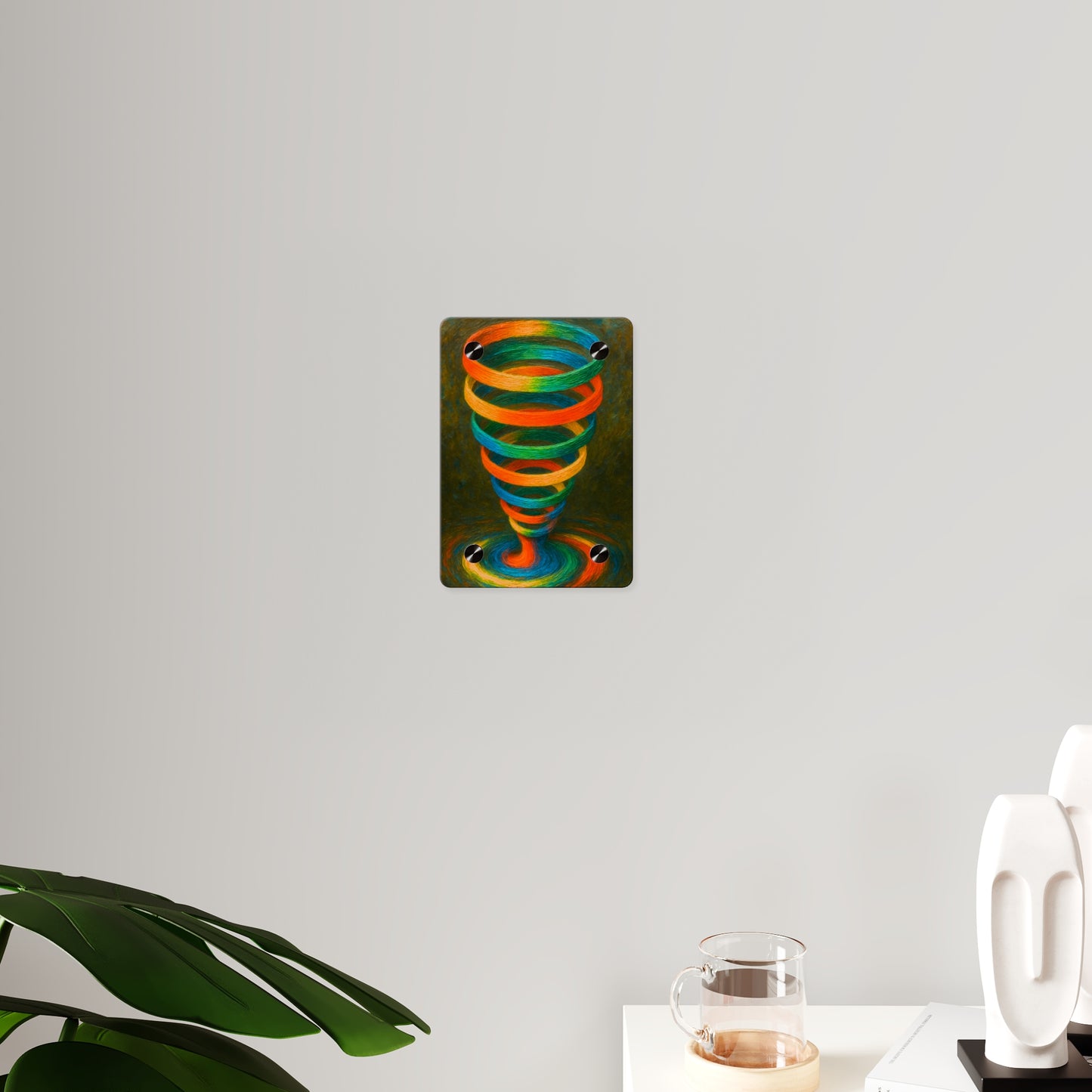Colorful Swirl Acrylic Wall Art - Cyclone Design