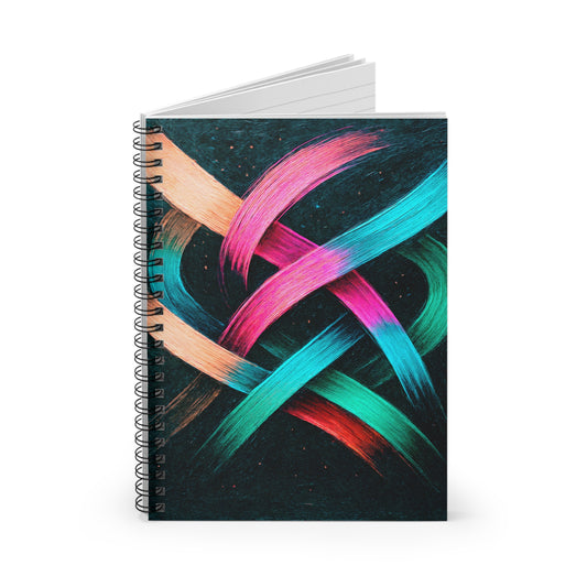 Colorful Spiral Notebook - Weave Design